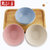 角拓者 日式创意儿童可爱吃饭碗塑料泡面碗套装家庭家用微波炉餐具(2个大号+2个小号(颜色随机))第3张高清大图