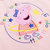 韩都衣舍童装2018夏季新款女童粉色正版小猪佩奇套装YC7418第4张高清大图