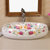 多美吉卫浴欧式椭圆形红色玫瑰陶瓷台上盆 洗手盆 洗面盆(盆+下水器+下水管)第3张高清大图