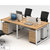 亿景鸿基 简约现代办公桌椅组合职员办公桌屏风工作位 员工位电脑桌含柜 YPF012(米黄 双人位)第3张高清大图