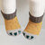 牛奶朋友秋冬韩版时尚宝宝爪子船袜中筒袜套装婴儿新生儿袜(黄色 M码(2-4岁))第3张高清大图