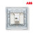 ABB开关插座面板由艺系列白色86型RJ11一位电话插座AU32144-WW第4张高清大图