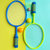 儿童羽毛球拍幼儿园运动网球亲子互动2-3岁4宝宝室内网球玩具礼物(☆特价款大号球拍--【黄绿色】 默认版本)第7张高清大图