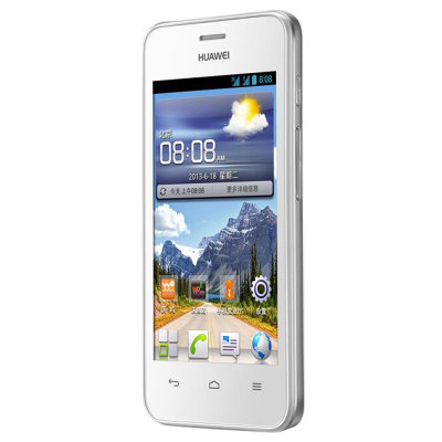 华为（HUAWEI）Y320-T00移动3G手机（白色）TD-SCDMA/GSM 双卡双待 4.0英寸屏幕 1GHz双核 移动用户无需换号即可畅享3G网络！