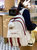 书包女韩版中学生初中生大容量双肩包日系可爱小学生校园百搭背包(红色+羊驼)第2张高清大图