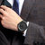 IIKTWOK手表 男士手表商务运动石英男表 超薄学生腕表钢带时装女(黑面黑色钢带-男款 钢带)第3张高清大图