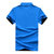 富贵鸟 短袖T恤男棉质立领体恤衫 17001FG1728(彩蓝 M)第2张高清大图