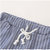 猫人miiow睡衣女家居服新品波浪短袖薄款家居服女舒适宽松休闲两件套装(蓝色+白色蓝条 XL)第5张高清大图
