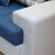 皇园(Huangyuan)沙发 布艺沙发组合可拆洗客厅简约现代大小户型家具(粉红+米色 五件套送凳子地毯)第5张高清大图