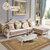 拉斐曼尼 FS071 欧式沙发 欧式布艺沙发 法式实木沙发客厅成套家具组合(F款 脚踏)第2张高清大图