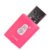 川宇（kawau) C239 迷你小巧型手机micro sd/tf 小卡内存卡读卡器 USB2.0(粉色)第5张高清大图