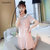 CaldiceKris（中国CK）小香风格子百褶裙CK-FS3613(粉红色 140)第4张高清大图