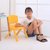 加厚儿童靠背椅子塑料家用小板凳幼儿园学习宝宝椅儿童塑料防滑凳(大号加厚绿色+坐高29cm+脚套 默认)第4张高清大图
