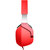 Pioneer/先锋 SEC-MJ101 头戴式重低音手机折叠音乐耳机带麦(红色)第2张高清大图