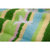 【纯棉柔软，超强吸水】洁丽雅（GRACE）T002-T1纯棉柔软无捻绣花童巾组合（3条装）（绿色/蓝色/红色）（50*25cm）第5张高清大图
