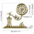 汉时欧式客厅复古座钟静音金属台钟家用创意艺术装饰座钟HD365(金属外框-喜上枝头)第2张高清大图