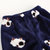 优贝宜 儿童保暖法兰绒睡衣 女宝宝家居服套装冬装 女童加厚款(100cm 深蓝色)第4张高清大图