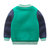 宝宝休闲外套 秋装新款男童童装儿童拼袖长袖wt7716(110 绿色（秋冬款）)第2张高清大图