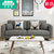 沙皮宝(SHAPBAO) 北欧沙发小户型布艺沙发简约现代三人位沙发组合(海绵版 单人位（0.85M）)第4张高清大图