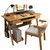 物植 实木书桌电脑桌ZM-03(（单抽款）原木色0.8米单桌+椅子)第5张高清大图