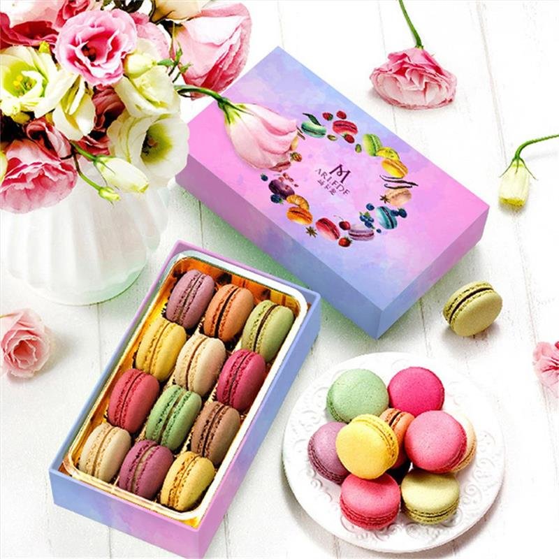 法式马卡龙甜点12枚糕点送女生零食礼盒生日