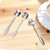有乐 C060优雅花型不锈钢勺子 创意茶勺甜品小勺子搅拌勺LQ106(两个装玫瑰)第3张高清大图