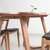 天米 TIMI 北欧白橡实木餐桌椅 1.4米餐厅家具 现代简约创意饭桌组合(原木色 1.6米餐桌+4把黑色PU凳面Z椅)第4张高清大图