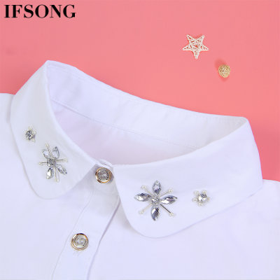 【毛衣装饰假领子百搭女士白色假领假衬衫领子