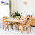 天米 TIMI 日式白橡实木餐桌椅 1.2米1.4米餐厅饭桌组合(原木色 长凳)第2张高清大图
