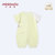 小米米minimoto竹棉男女宝宝短袖连身连体衣(柠檬黄 59cm（3-6个月）)第2张高清大图