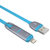 aigo爱国者 DL102 二合一通用USB数据线/充电线 1米 蓝色 适于IPhone5s/6/6s/6s plus/三星/小米/魅族/HTC/华为等第3张高清大图