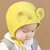 牛奶朋友春秋款男女儿童宝宝帽可爱大耳朵卡通胎儿帽婴儿帽(粉红色 均码3-12个月（46-48CM）)第5张高清大图