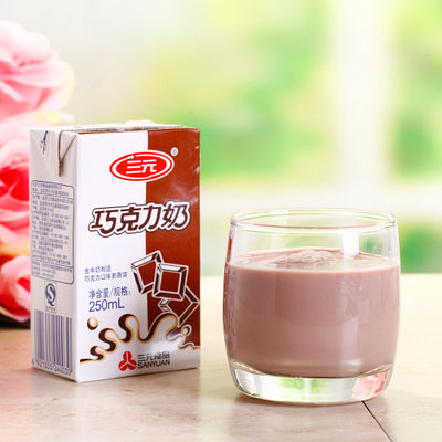 三元巧克力奶250ml*24