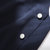 七格格 2017春装新款 通勤V领背心裙侧边纽扣简约无袖连衣裙M112(藏青 L)第4张高清大图
