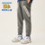 Skechers斯凯奇新款男童运动裤儿童长裤中大童时尚潮L320B151(混花灰 3XL)第3张高清大图