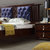 恒兴达 双人实木新中式床1.8米软靠背进口橡胶木经济型主卧室婚床家具软靠床(1.8*2米紫檀色 单床)第4张高清大图