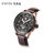 飞亚达(FIYTA)手表男夜光镂空进口自动机械机芯男士腕表(棕色DGA866002.MBR 皮带)第2张高清大图