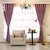 简约现代纯色亚麻棉麻布料客厅卧室遮光成品定制窗帘窗纱加厚(紫色)第3张高清大图