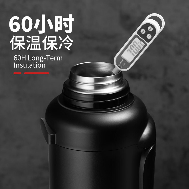 德国保温壶户外大容量保温杯男暖瓶3l不锈钢便携车载旅行水壶5升金质