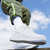 Nike耐克AIR FORCE 1 CRATER男子运动鞋 新款空军一号板鞋CZ1524(001白金色/微黄绿/山峰白/青年布蓝/黑 43)第2张高清大图