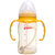 贝亲宽口径PPSU奶瓶 宝宝奶瓶 婴儿塑料奶瓶带吸管握把160/240ML(黄色握把+吸管240ml)第3张高清大图