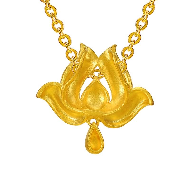 多边金都黄金足金高雅荷花吊坠黄金吊坠其他566g