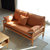 简树 北欧风格实木沙发 现代简约1+2+3小户型榉木日式客厅布艺沙发组合(三人位)第3张高清大图