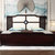 实木床双人床 皮床软包靠背1.8m大床 现代中式实木床 实木卧室家具(1.8米床+床头柜*2+乳胶床垫)第2张高清大图