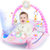 雨儿婴儿健身架脚踏钢琴3个月新生宝宝健身器游戏毯音乐玩具0-1岁(钻石蓝基础版)第5张高清大图