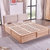 A家家具 北欧实木床1.5米简约现代主卧软包布艺靠背双人床1.8米(1.8*2米高箱床（原木色） 单床)第4张高清大图