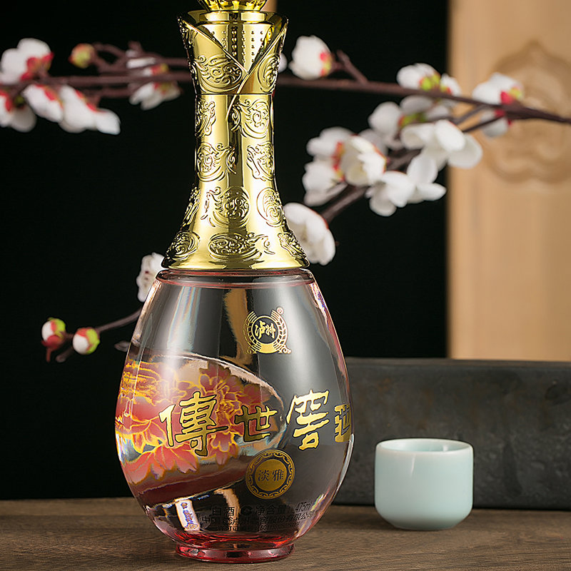 泸州老窖传世窖池淡雅白酒52度475ml浓香型整箱