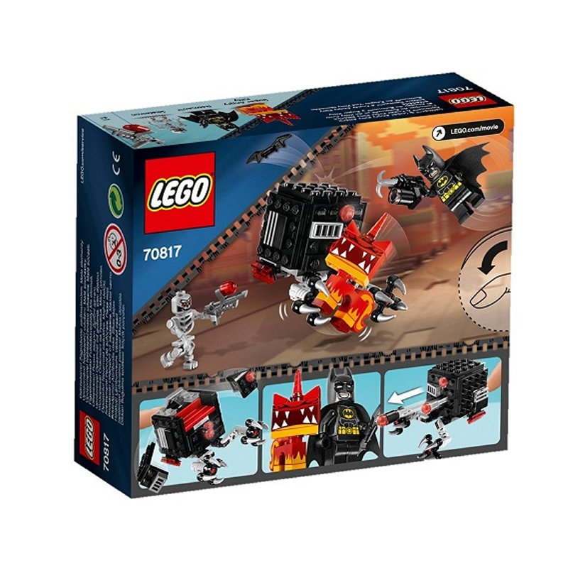 正版乐高lego乐高大电影系列70817蝙蝠侠和超级愤怒猫积木玩具彩盒