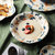 舍里 繁花日式家用陶瓷餐具网红创意碗碟组合套装饭碗汤碗菜盘子(10.4寸花边平盘 默认版本)第4张高清大图