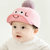秋冬男童女童帽子0-3-6-12个月婴儿帽子1-2岁春婴幼儿鸭舌毛呢儿童帽子(天蓝色)第4张高清大图